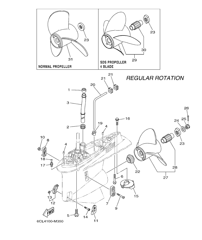 Fig. 35 – LOWER CASING & DRIVE 2