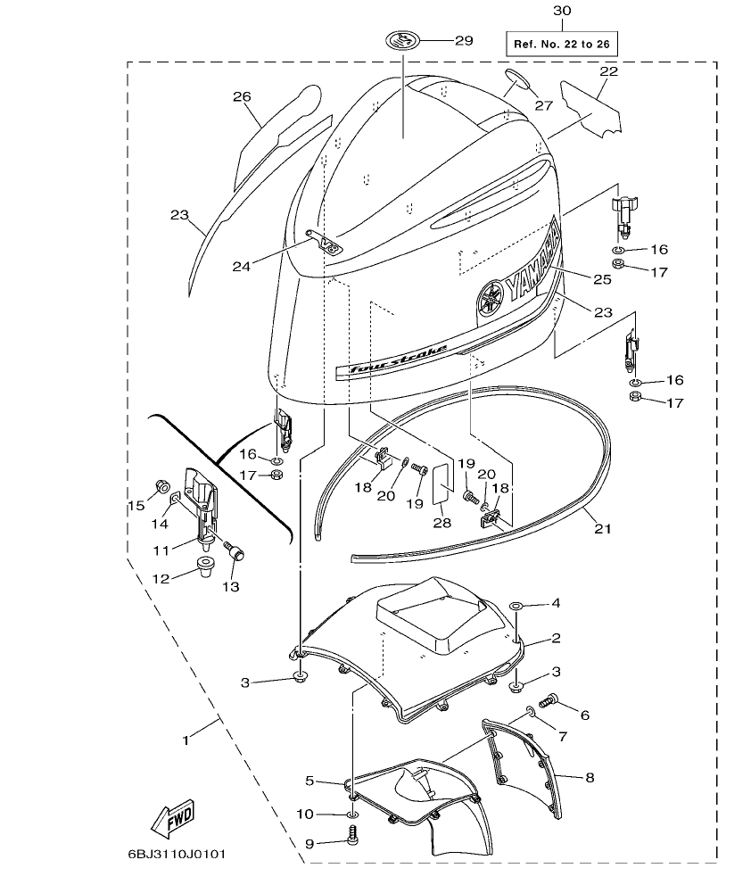 Fig. 1 – TOP COWLING