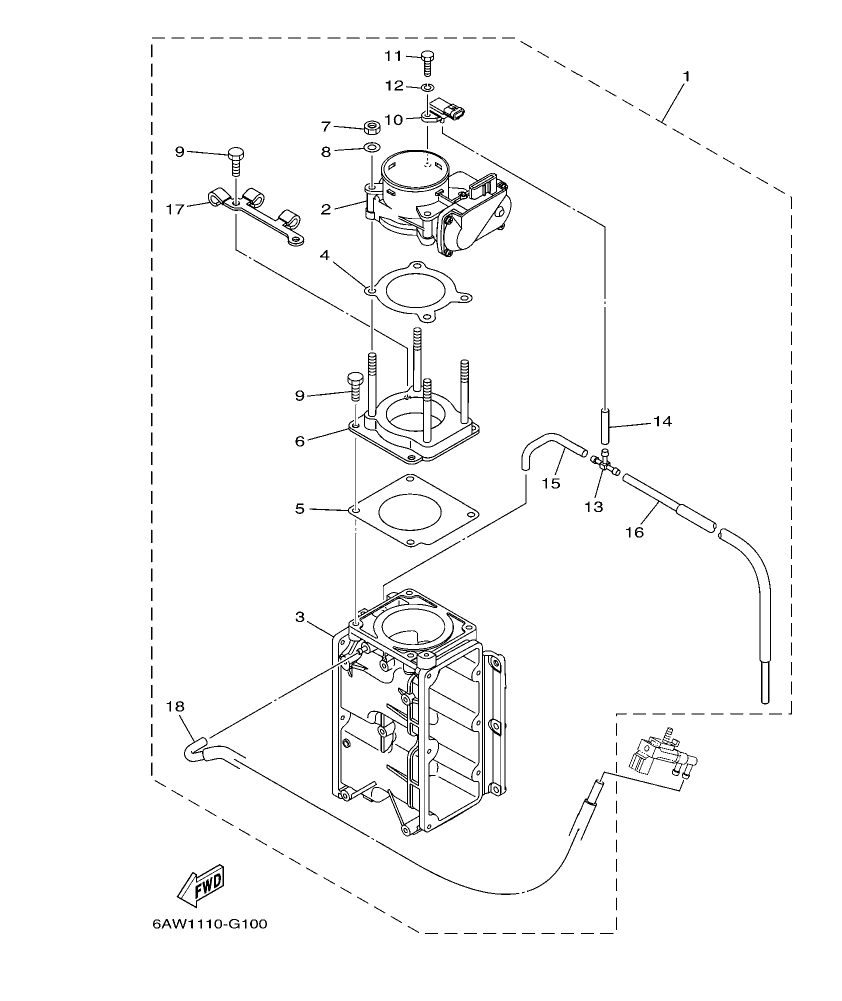 Fig. 10 – THROTTLE BODY ASSY 1