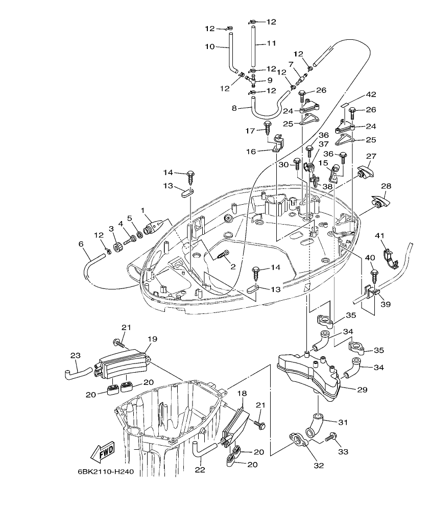 LF350CA-2011 – section 24 BOTTOM COWLING 2 parts diagram