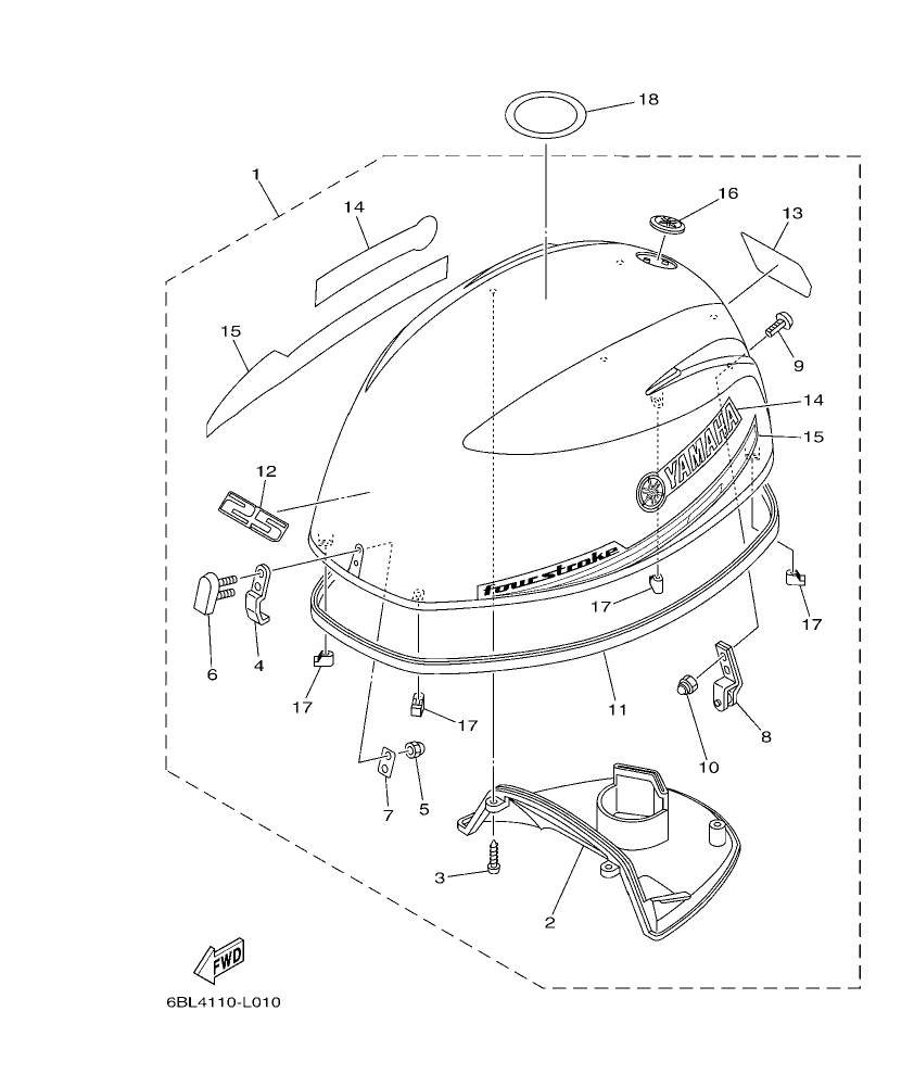 Fig. 1 – TOP COWLING