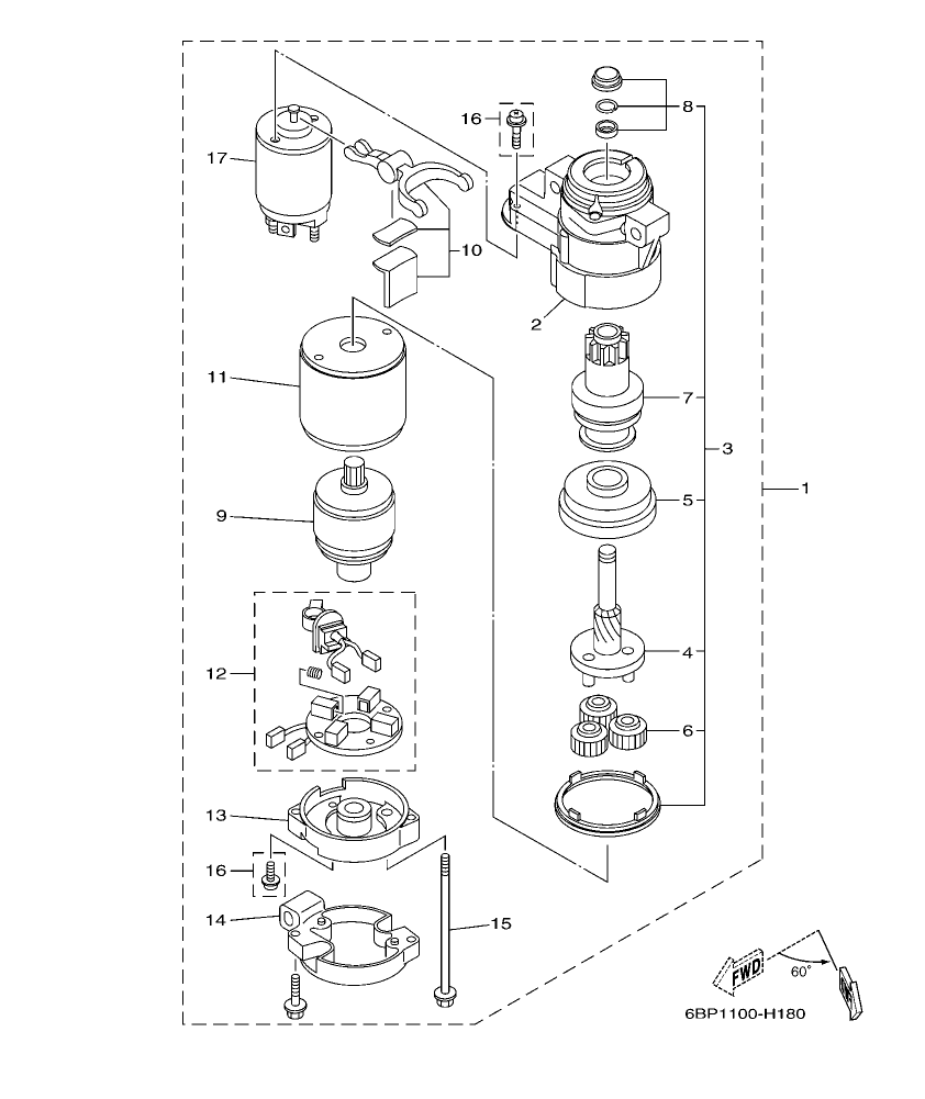 Fig. 16 – STARTING MOTOR