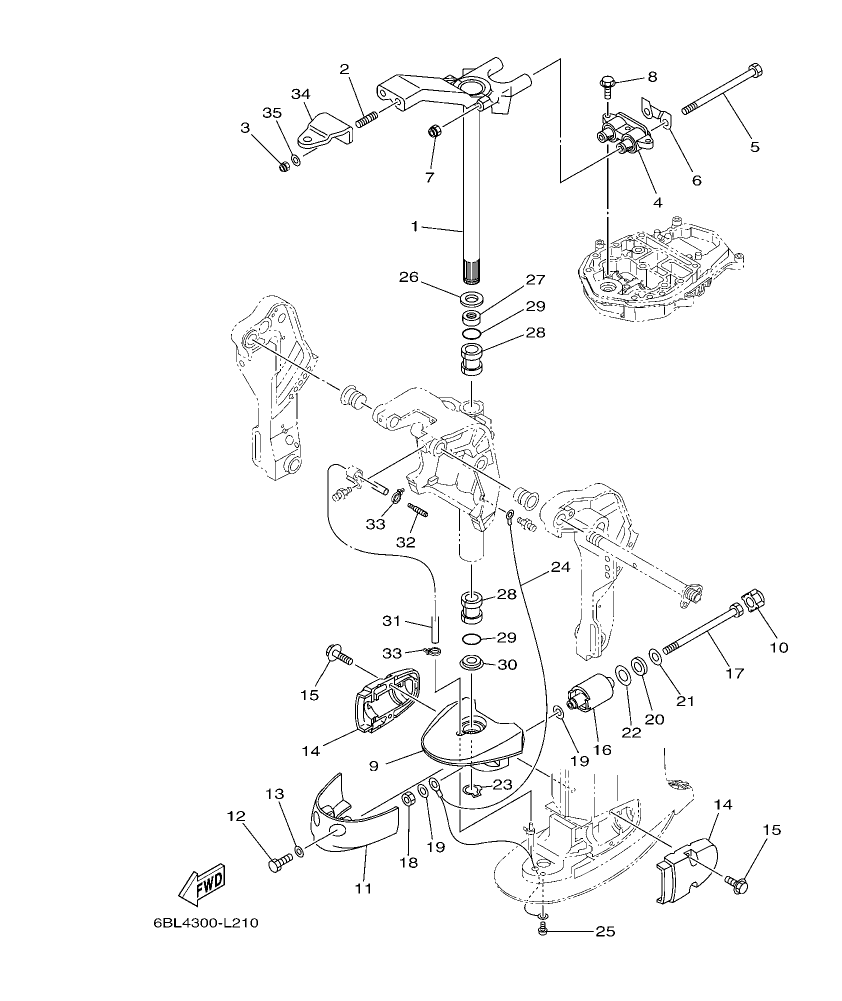 FT25FET – section 21 BRACKET 2 parts diagram