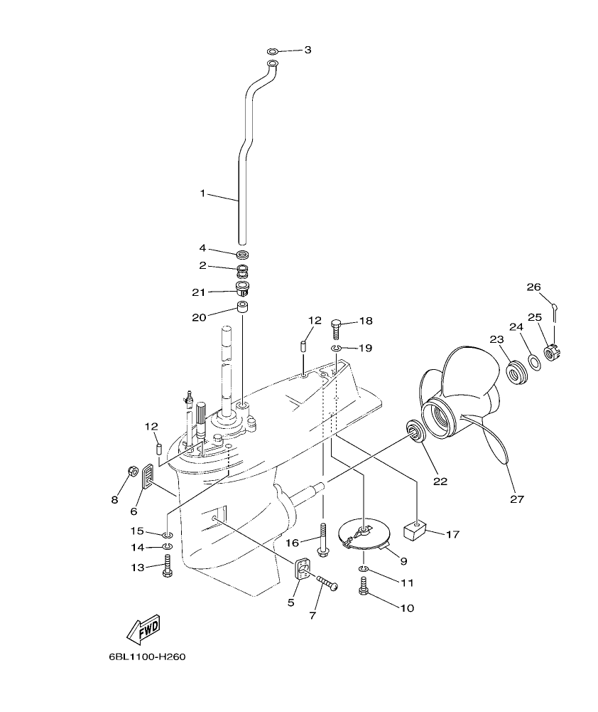 Fig. 26 – LOWER CASING & DRIVE 2