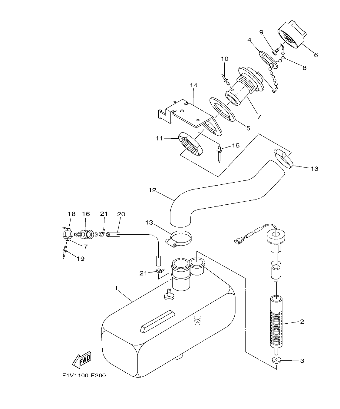 Fig. 20 – OIL TANK diagram