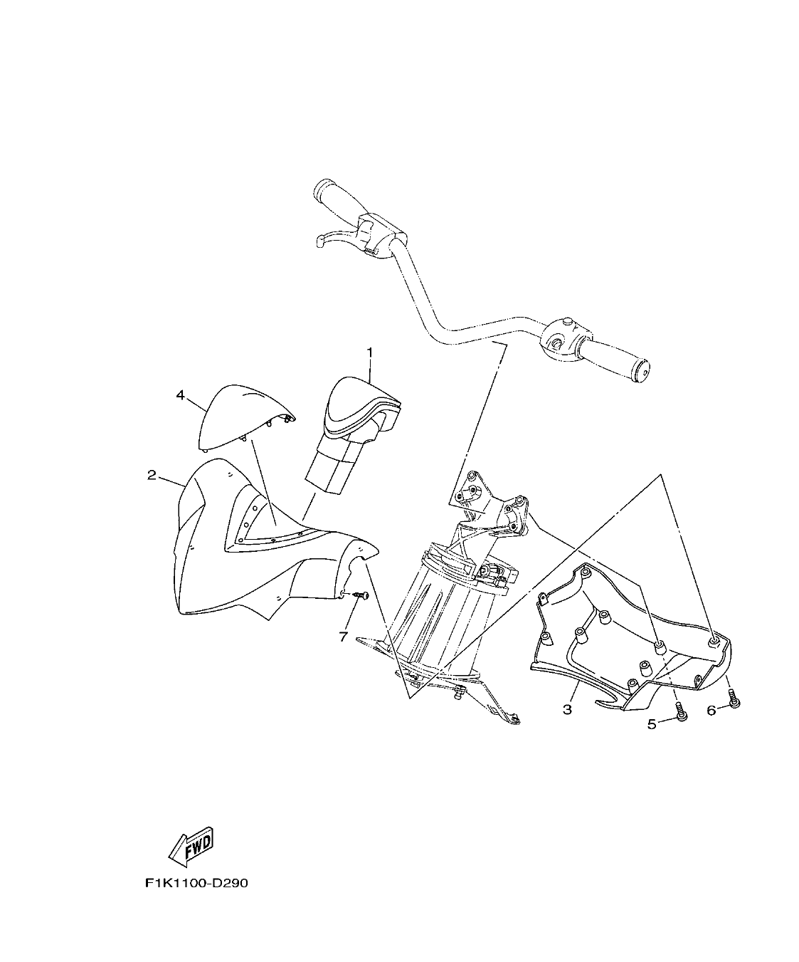 VX700-E – section 25 STEERING 2 parts diagram