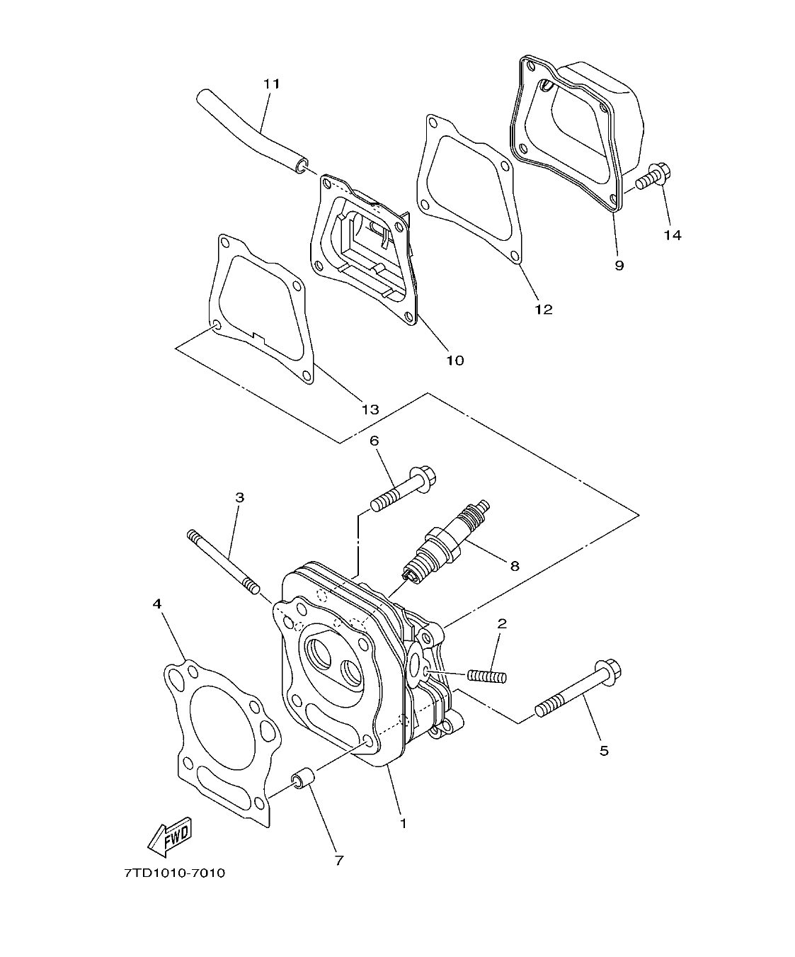 Fig. 1 – CYLINDER HEAD diagram