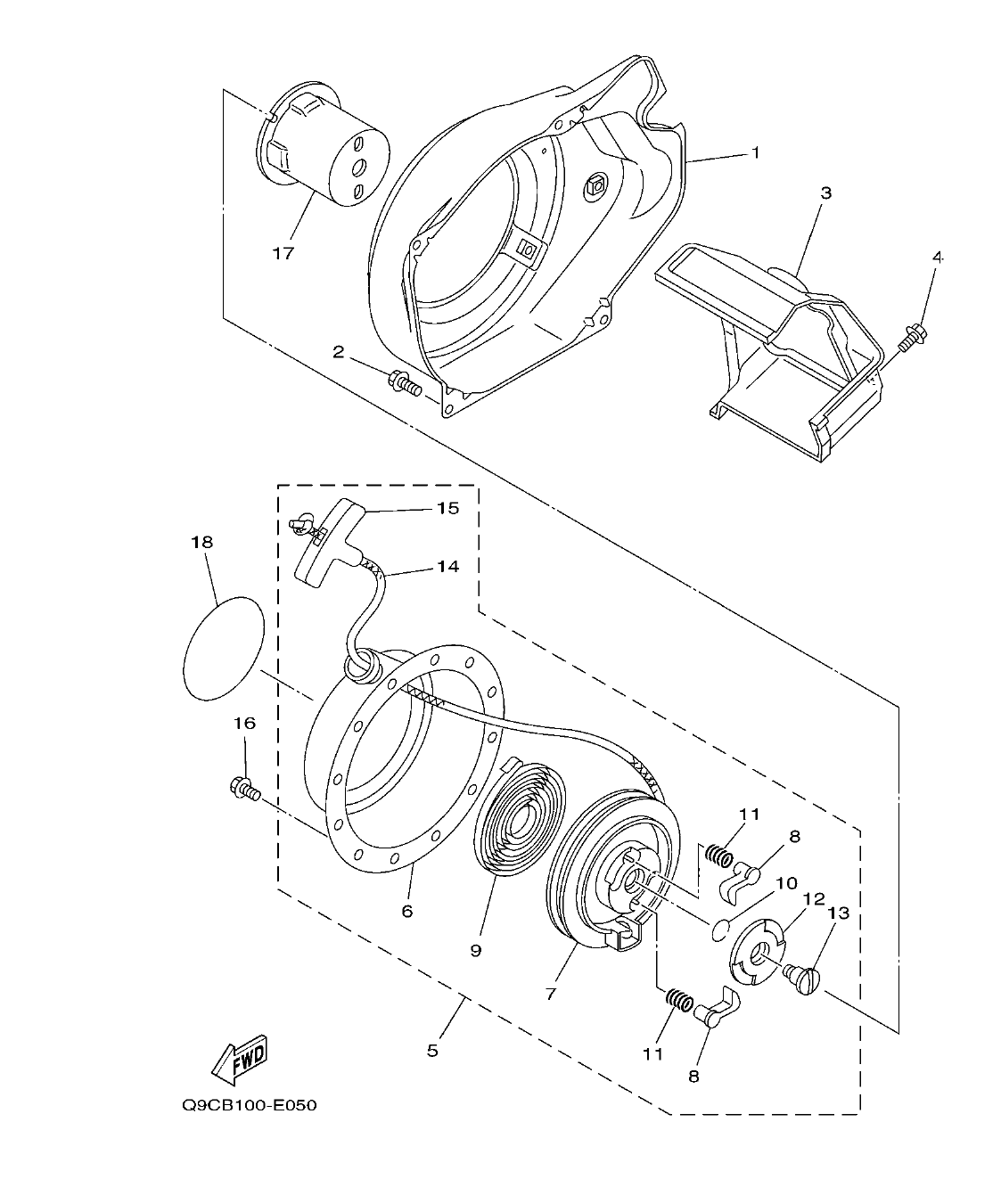YP20G – section 5 AIR SHROUD & FAN parts diagram