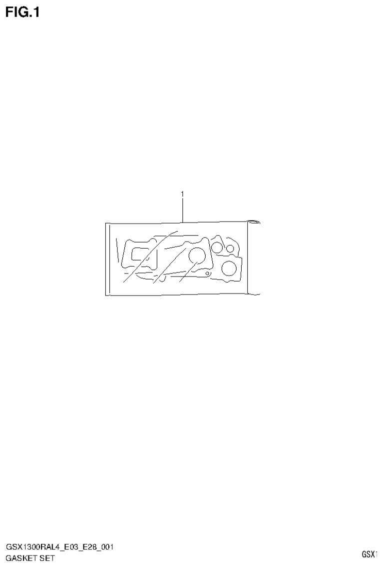 Suzuki GSX1300RAL4_E03_E28(9900B-30900) GASKET SET parts diagram