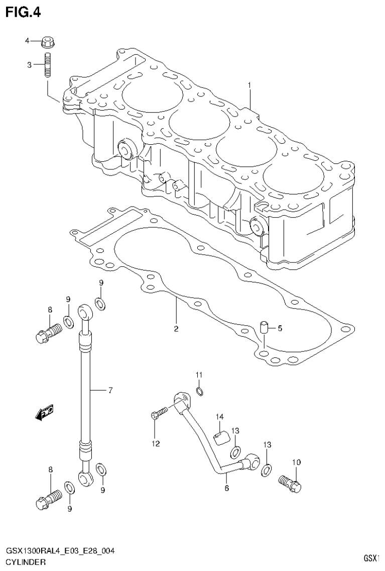 Suzuki GSX1300RAL4_E03_E28(9900B-30900) CYLINDER parts diagram