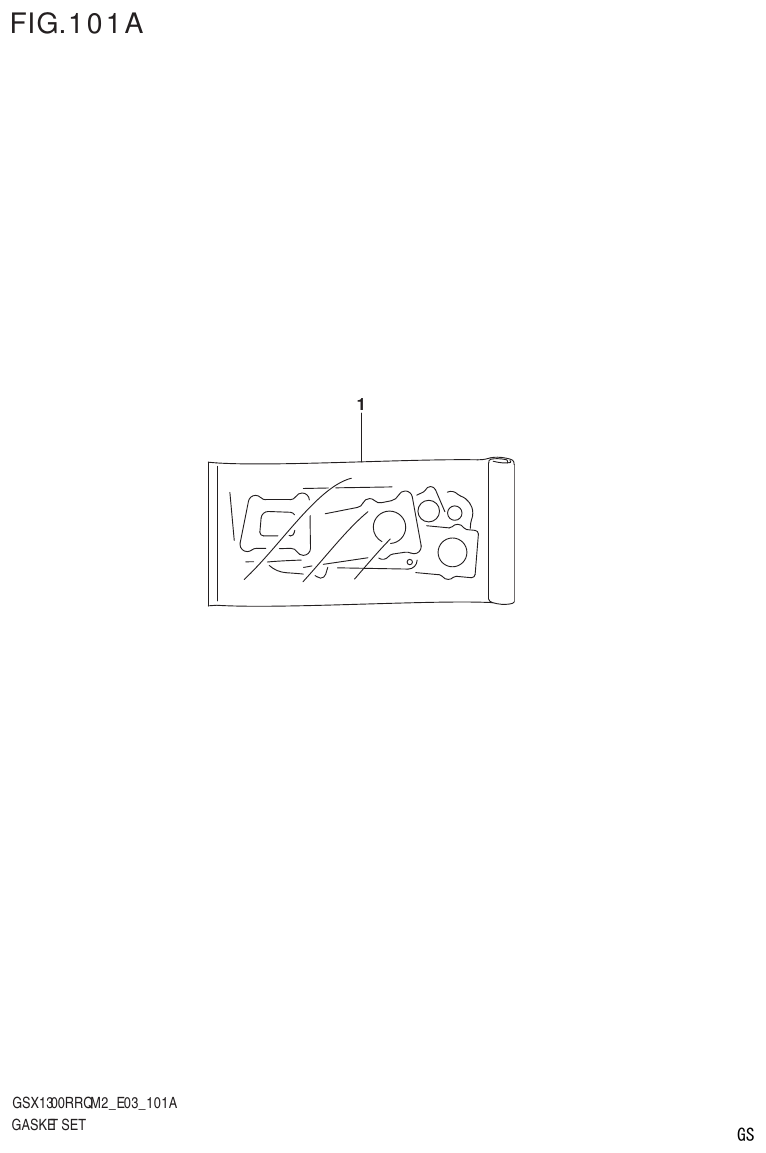Suzuki GSX1300RRQM2_E03(9900B-31813-000)-1 GASKET SET parts diagram