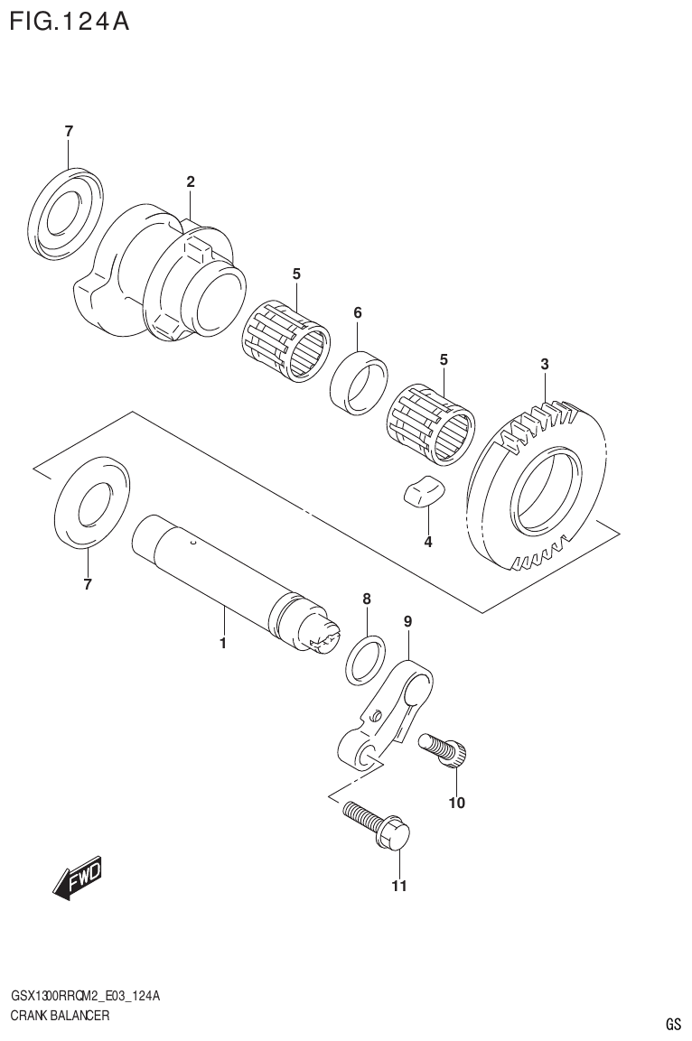 Suzuki GSX1300RRQM2_E03(9900B-31813-000)-1 CRANK BALANCER parts diagram