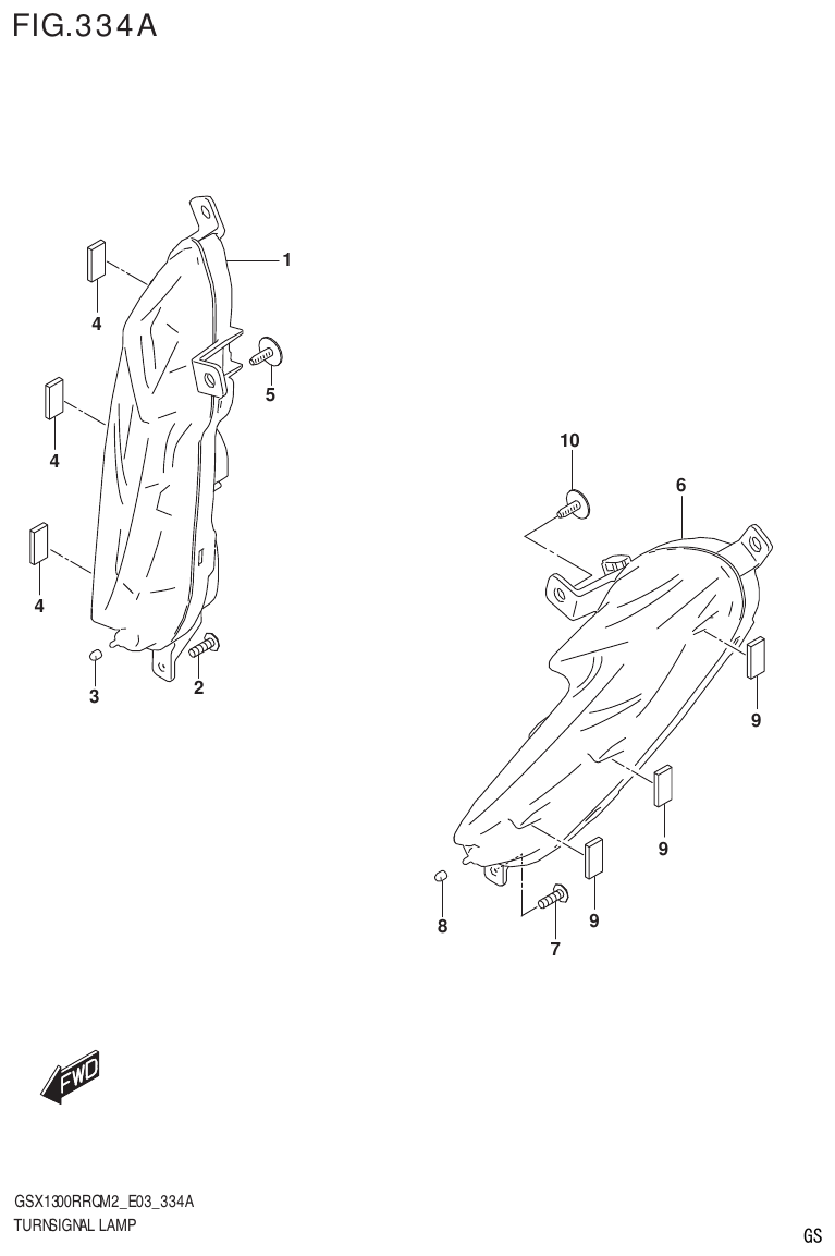 Suzuki GSX1300RRQM2_E03(9900B-31813-000)-1 TURNSIGNAL LAMP parts diagram