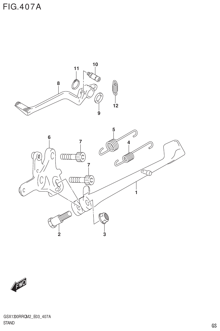 Suzuki GSX1300RRQM2_E03(9900B-31813-000)-1 STAND parts diagram