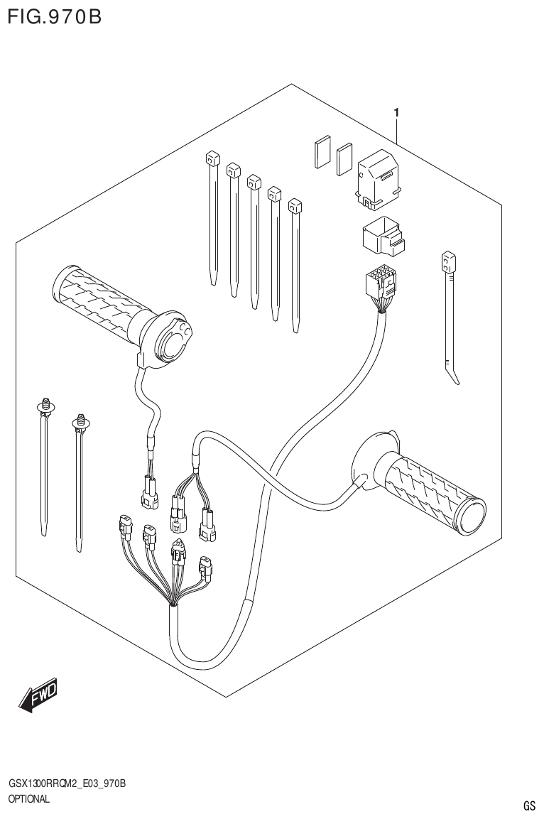 Suzuki GSX1300RRQM2_E03(9900B-31813-000)-1 OPTIONAL (SEE NOTE 1) parts diagram