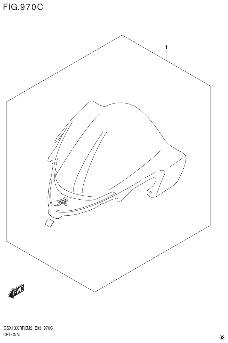 Suzuki GSX1300RRQM2_E03(9900B-31813-000)-1 OPTIONAL (SEE NOTE 1) parts diagram
