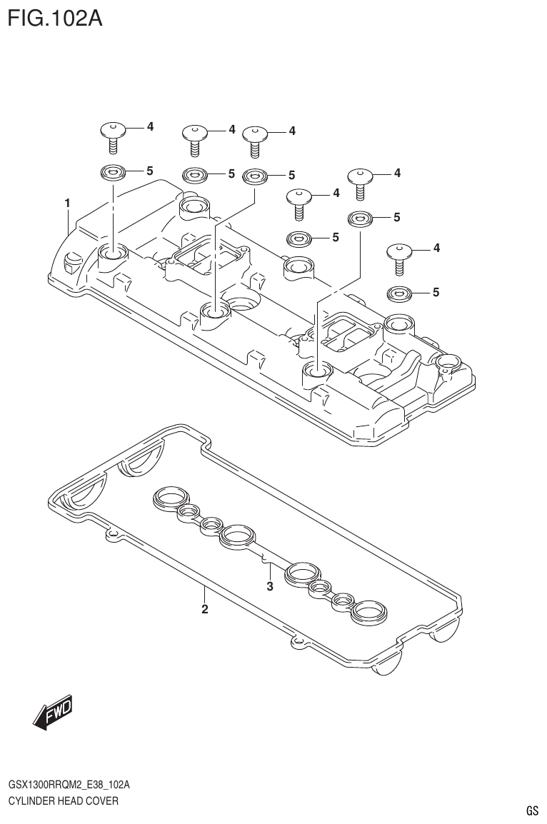 Suzuki GSX1300RRQM2_E38(9900B-31885-000) CYLINDER HEAD COVER parts diagram