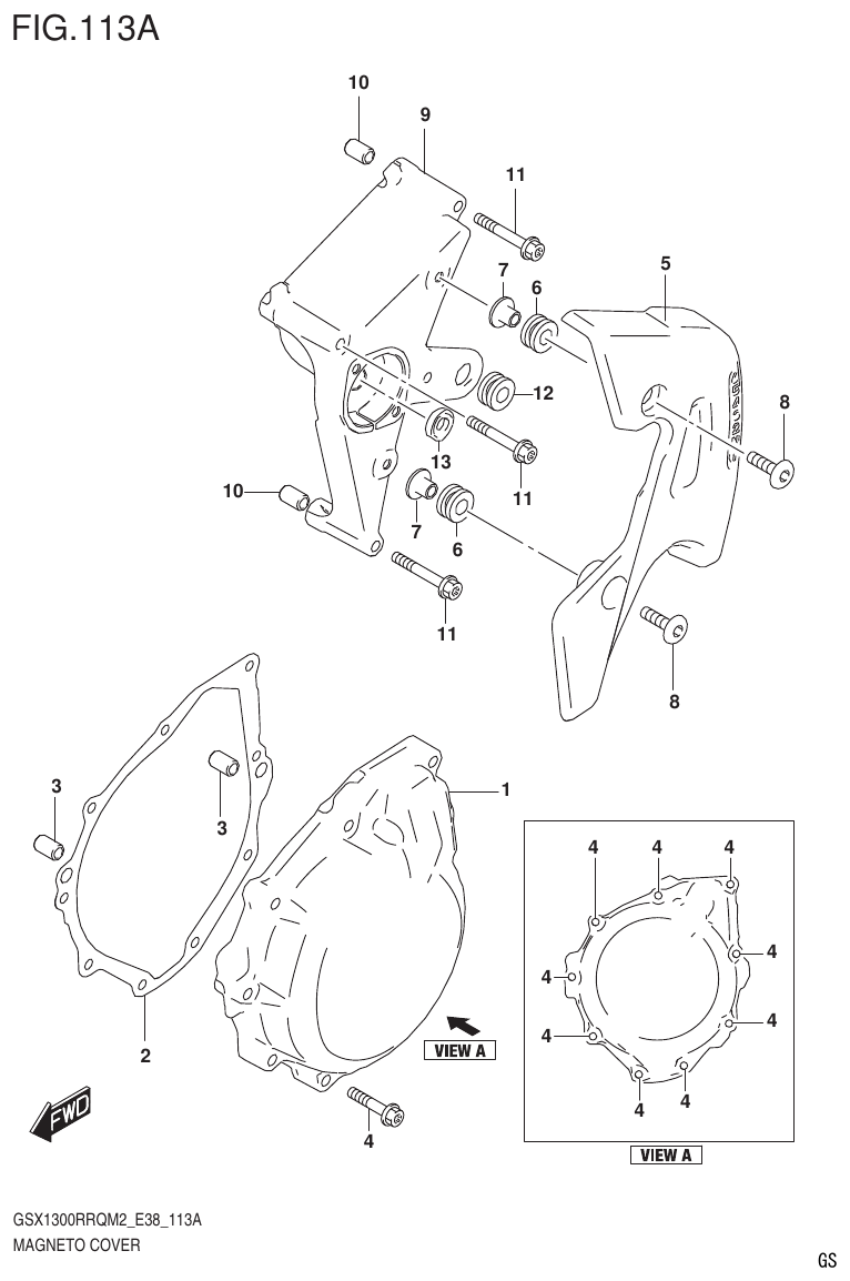 Suzuki GSX1300RRQM2_E38(9900B-31885-000) MAGNETO COVER parts diagram