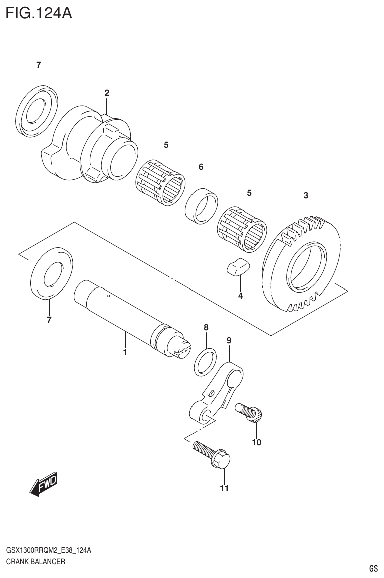 Suzuki GSX1300RRQM2_E38(9900B-31885-000) CRANK BALANCER parts diagram