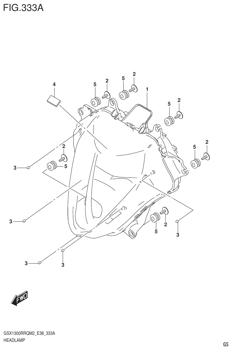 Suzuki GSX1300RRQM2_E38(9900B-31885-000) HEADLAMP parts diagram