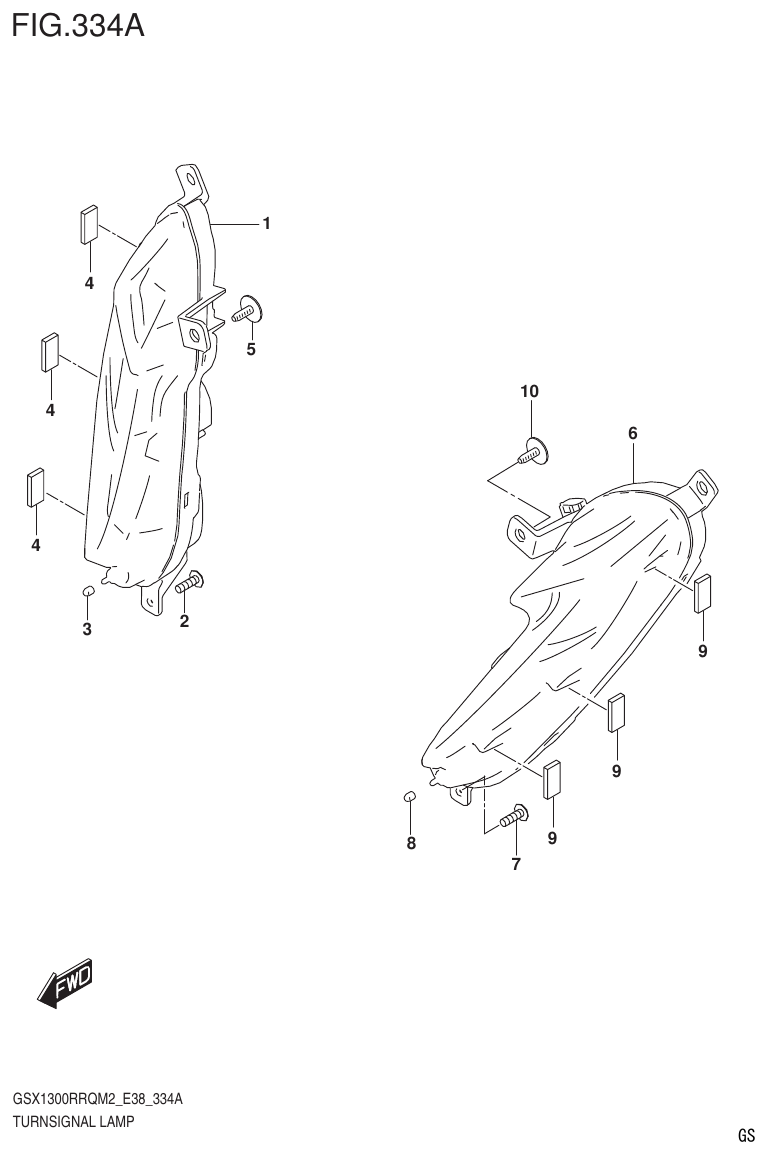 Suzuki GSX1300RRQM2_E38(9900B-31885-000) TURNSIGNAL LAMP parts diagram