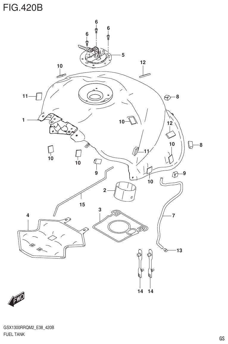 Suzuki GSX1300RRQM2_E38(9900B-31885-000) FUEL TANK (GSX1300RRQZM2 E38) parts diagram