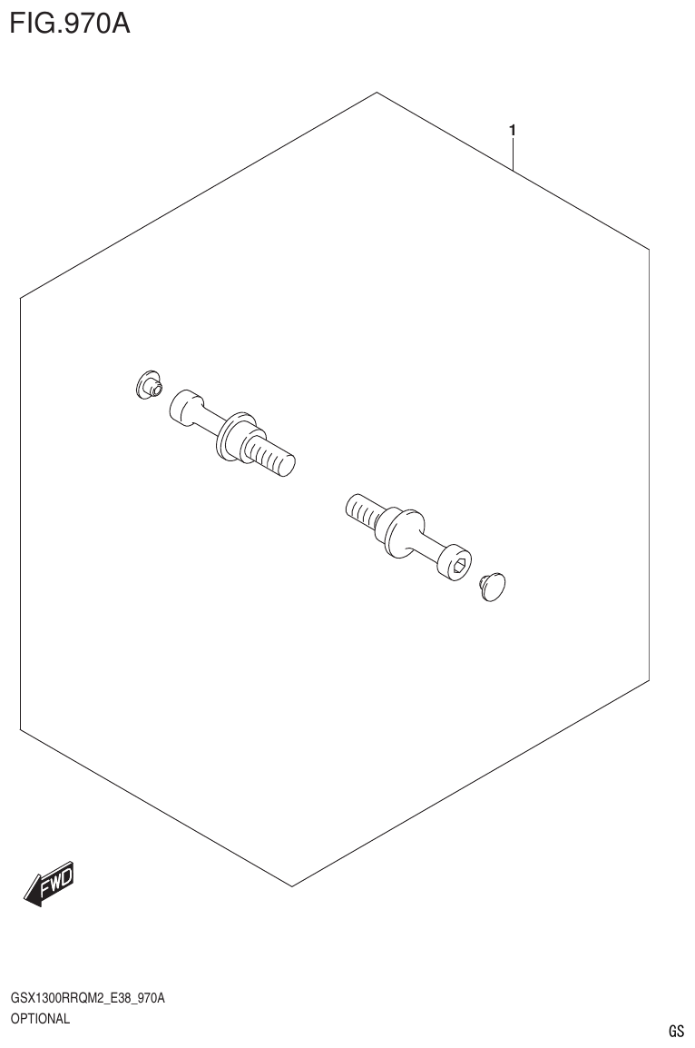 GSX1300RRQM2_E38(9900B-31885-000) – section 970A OPTIONAL parts diagram