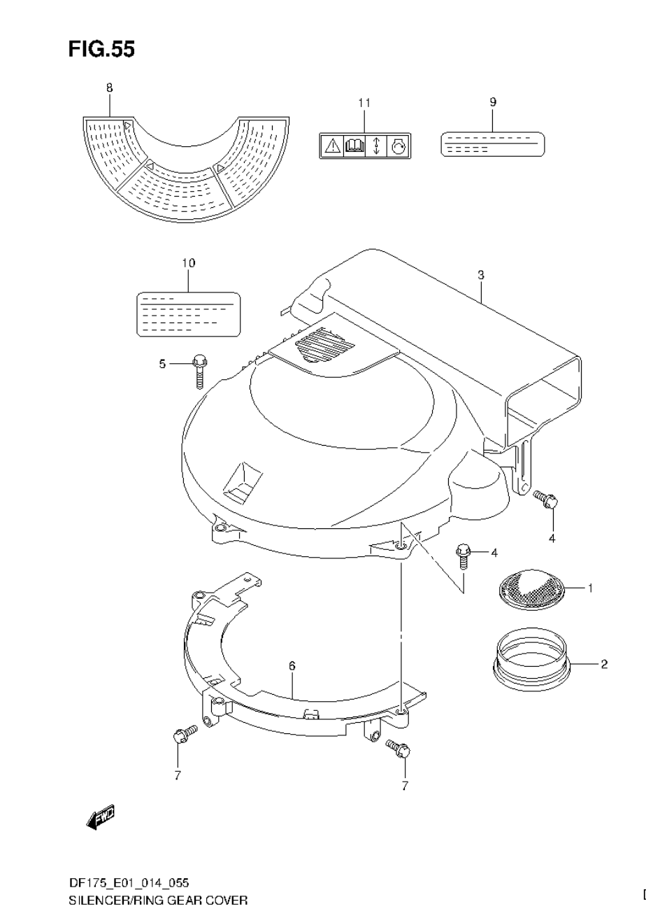 SILENCER/RING GEAR COVER