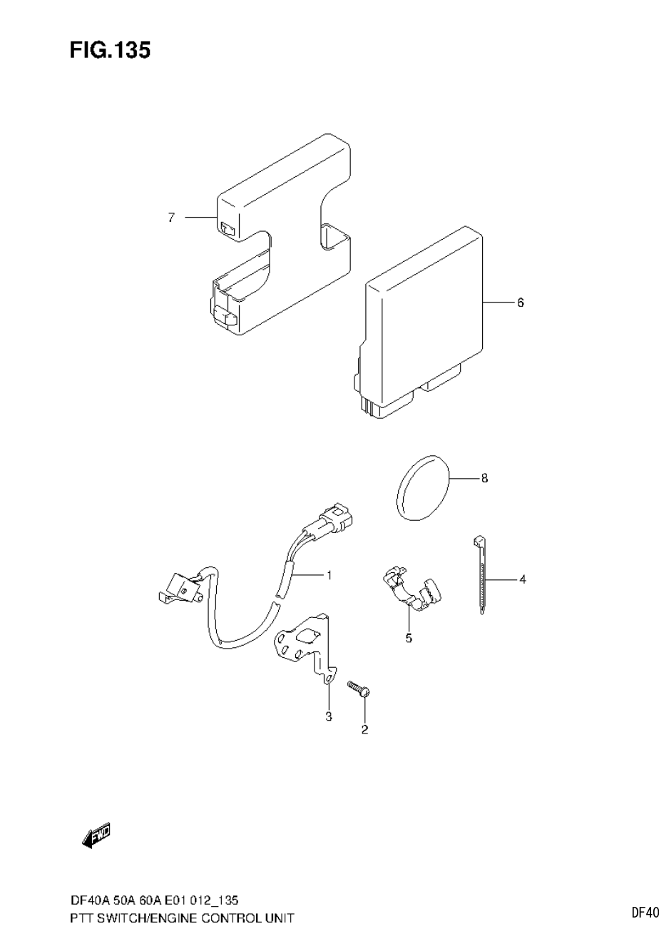 PTT SWITCH / ENGINE CONTROL UNIT