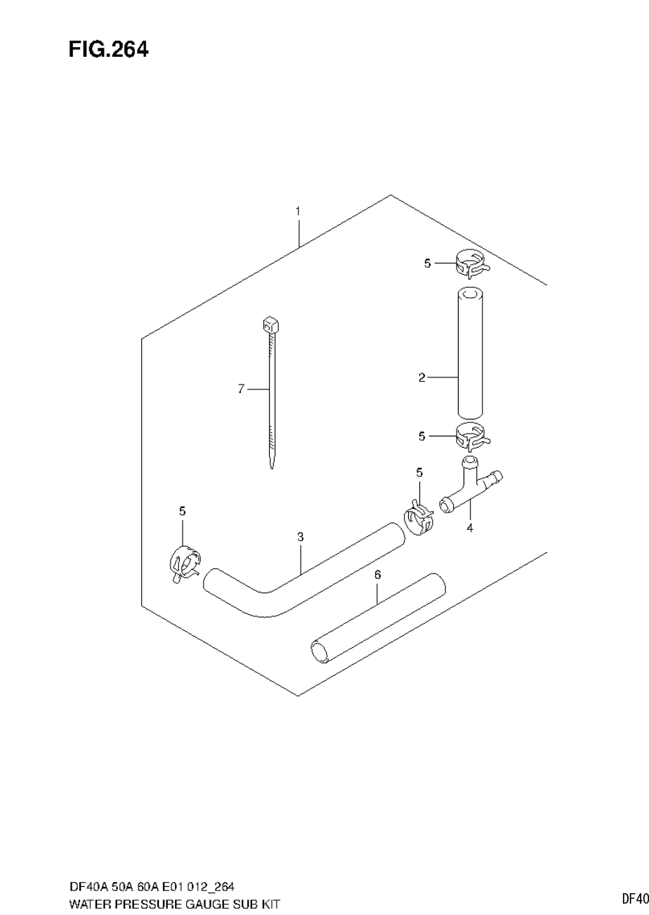 WATER PRESSURE GAUGE SUB KIT