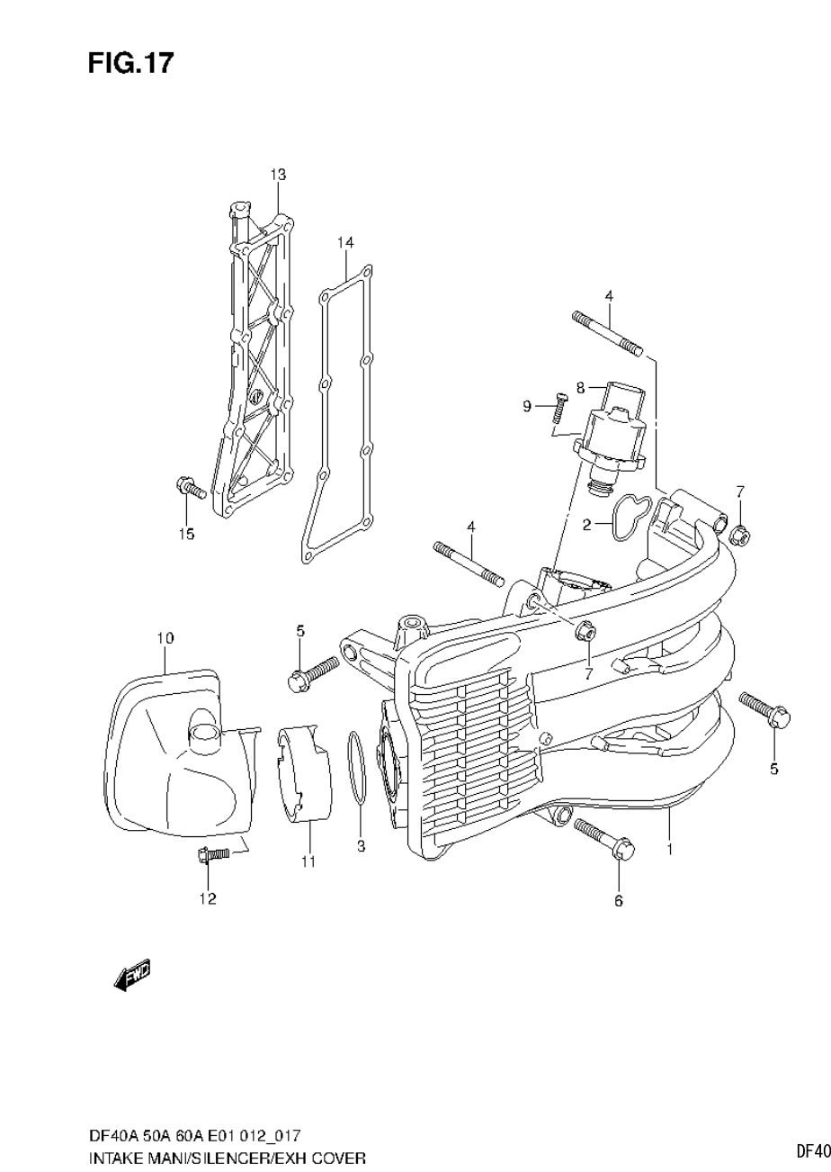 INTAKE MANIFOLD / SILENCER / EXHAUST COVER