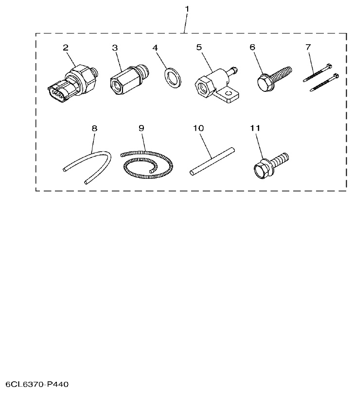 Yamaha F250HET, FL250HET OPTIONAL PARTS 5 parts diagram