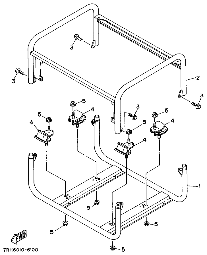 Yamaha EF66 FRAME parts diagram