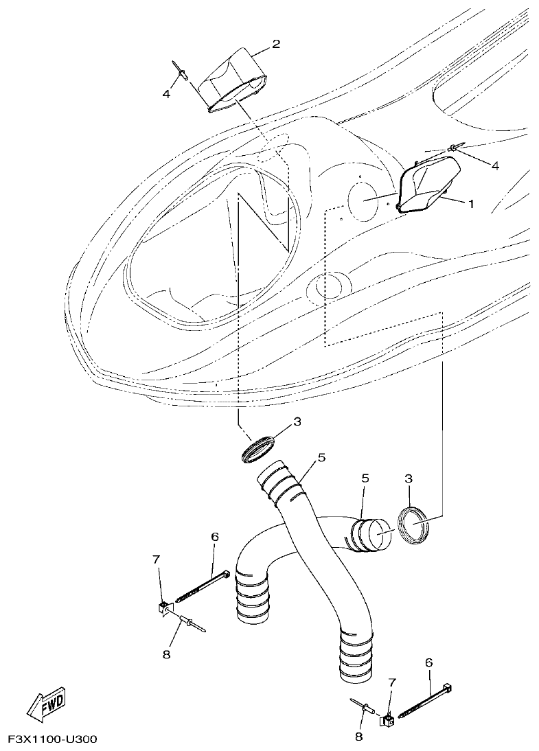 Yamaha FC1800A-U VENTILATION parts diagram
