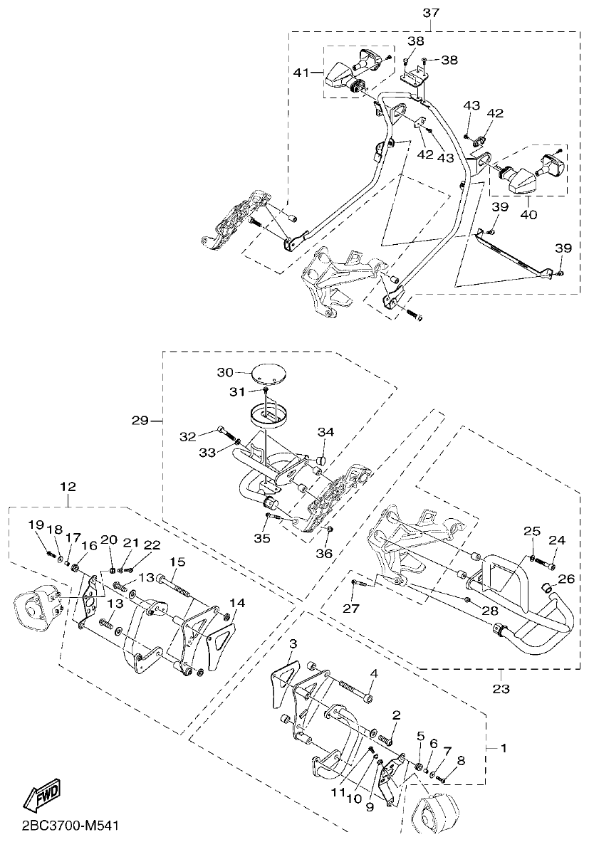 Yamaha FJR1300AP ALTERNATE 5 FOR CHASSIS parts diagram