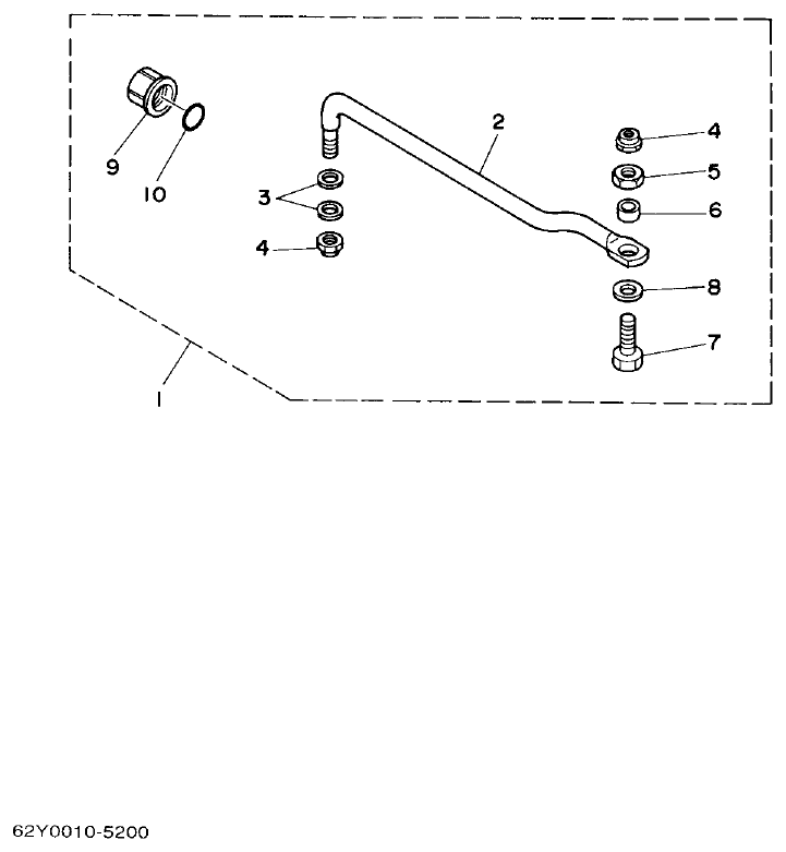 Yamaha FT50C STEERING GUIDE parts diagram