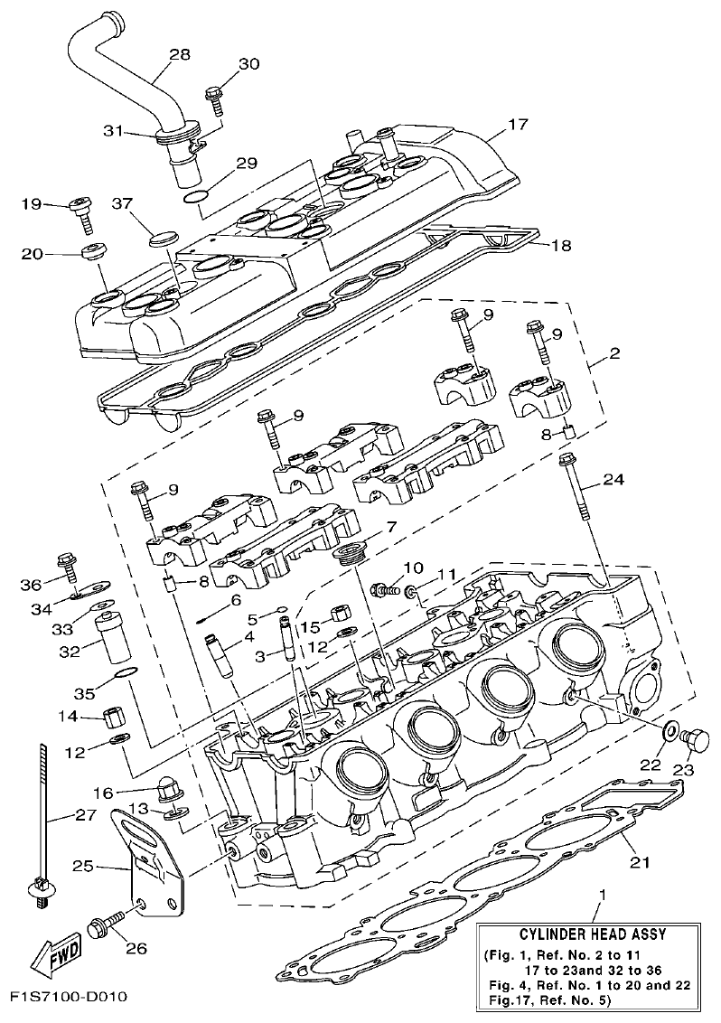 Yamaha FX11 CYLINDER parts diagram