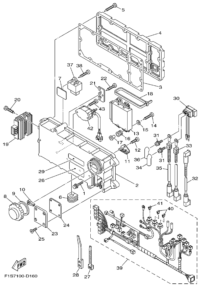 Yamaha FX11 ELECTRICAL 1 parts diagram