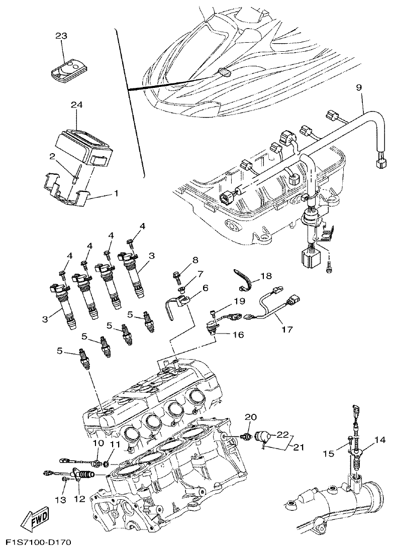 Yamaha FX11 ELECTRICAL 2 parts diagram