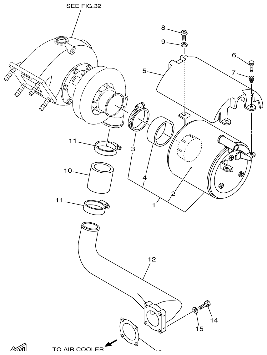 Yamaha ME372STIP1 AIR CLEANER parts diagram