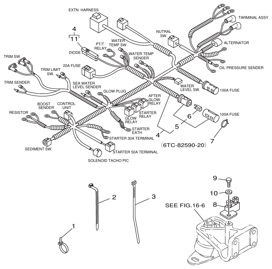 Yamaha ME372STIP1 ELECTRICAL 3 parts diagram