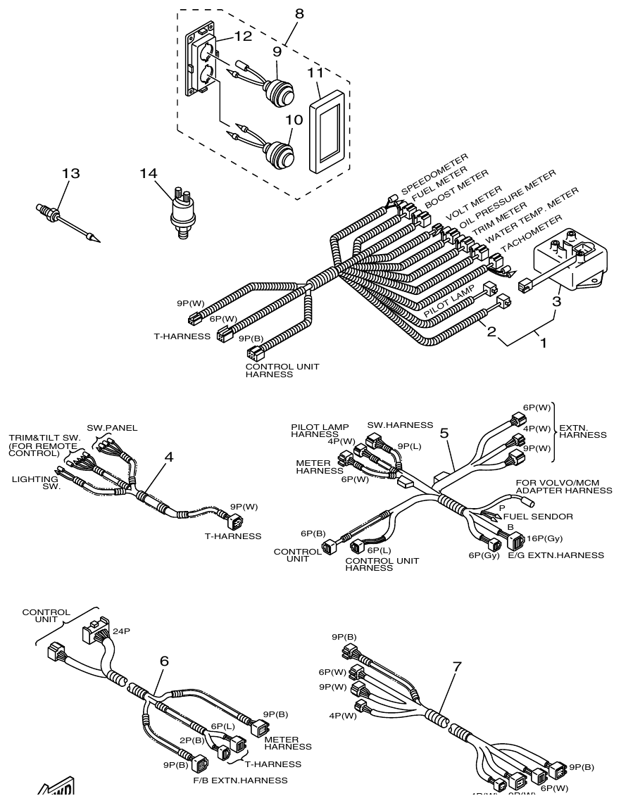Yamaha ME372STIP1 ELECTRICAL 5 parts diagram