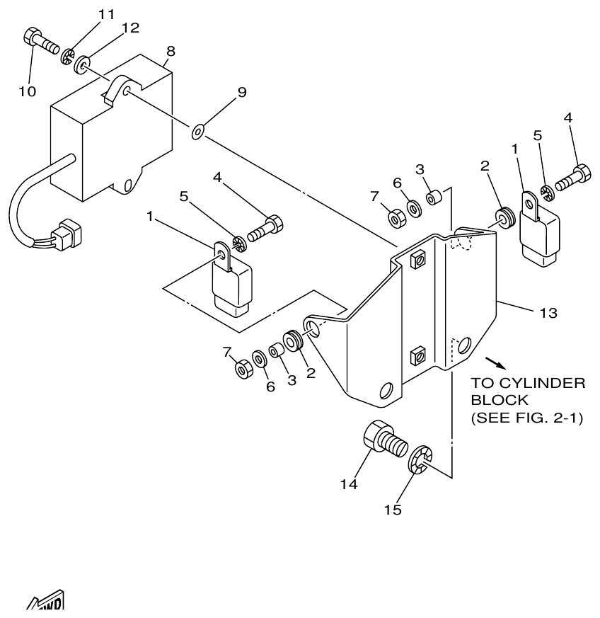 Yamaha ME421STI ELECTRICAL 2 parts diagram