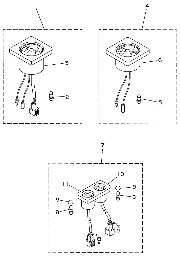 Yamaha ME421STI OPTIONAL PARTS 1 parts diagram