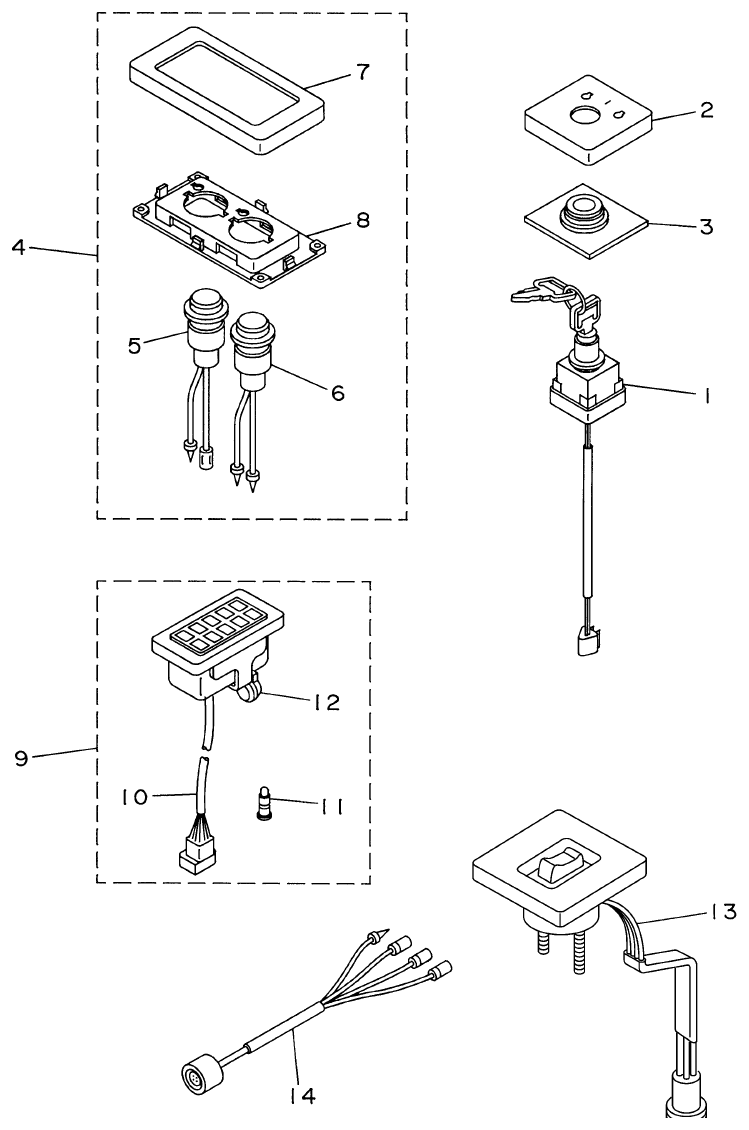 Yamaha ME421STI OPTIONAL PARTS 3 parts diagram