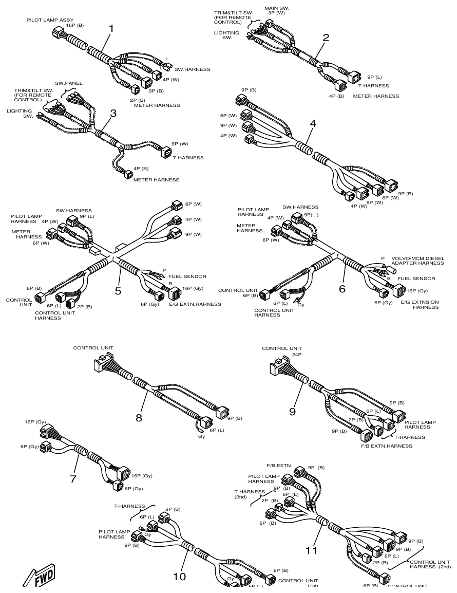 Yamaha ME421STI OPTIONAL PARTS 4 parts diagram