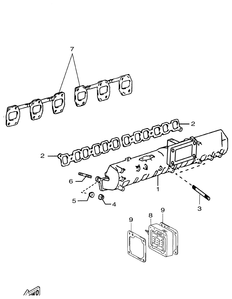 Yamaha ME432STIP1 INTAKE MANIFOLD parts diagram
