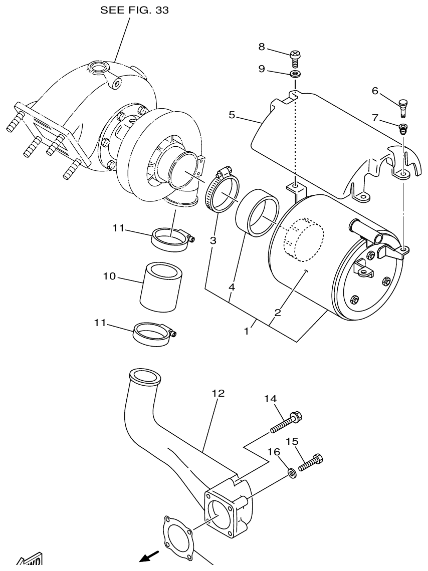 Yamaha ME432STIP1 AIR CLEANER parts diagram