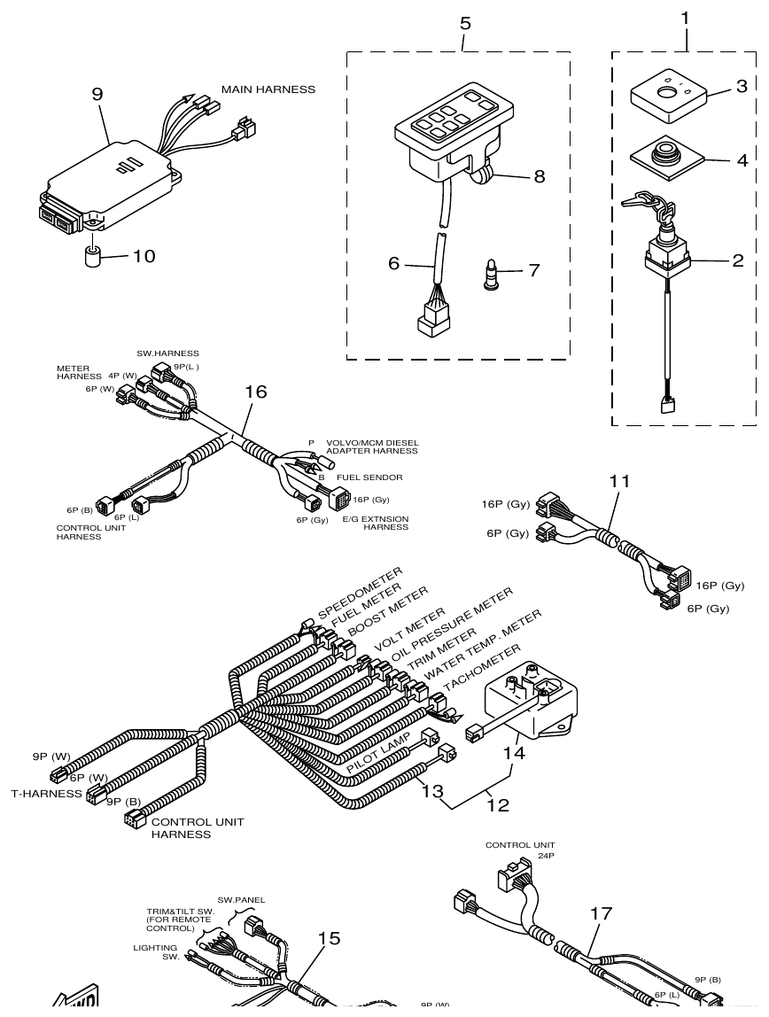 Yamaha ME432STIP1 ELECTRICAL 3 parts diagram