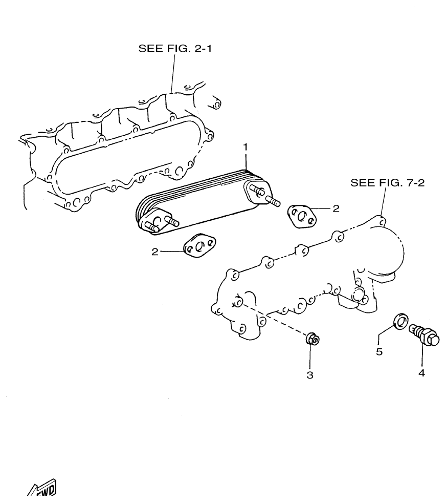 Yamaha ME432STIP1 OIL COOLER parts diagram